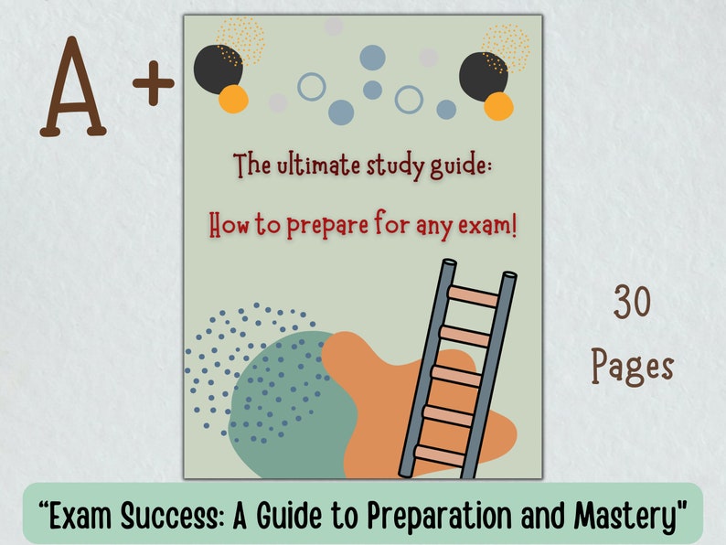 Exam Success Guide, Study Prep Ebook (30 Pages) - Etsy