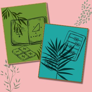 Math Class Gallery Wall Set of 12 High School Middle School Math Art ...