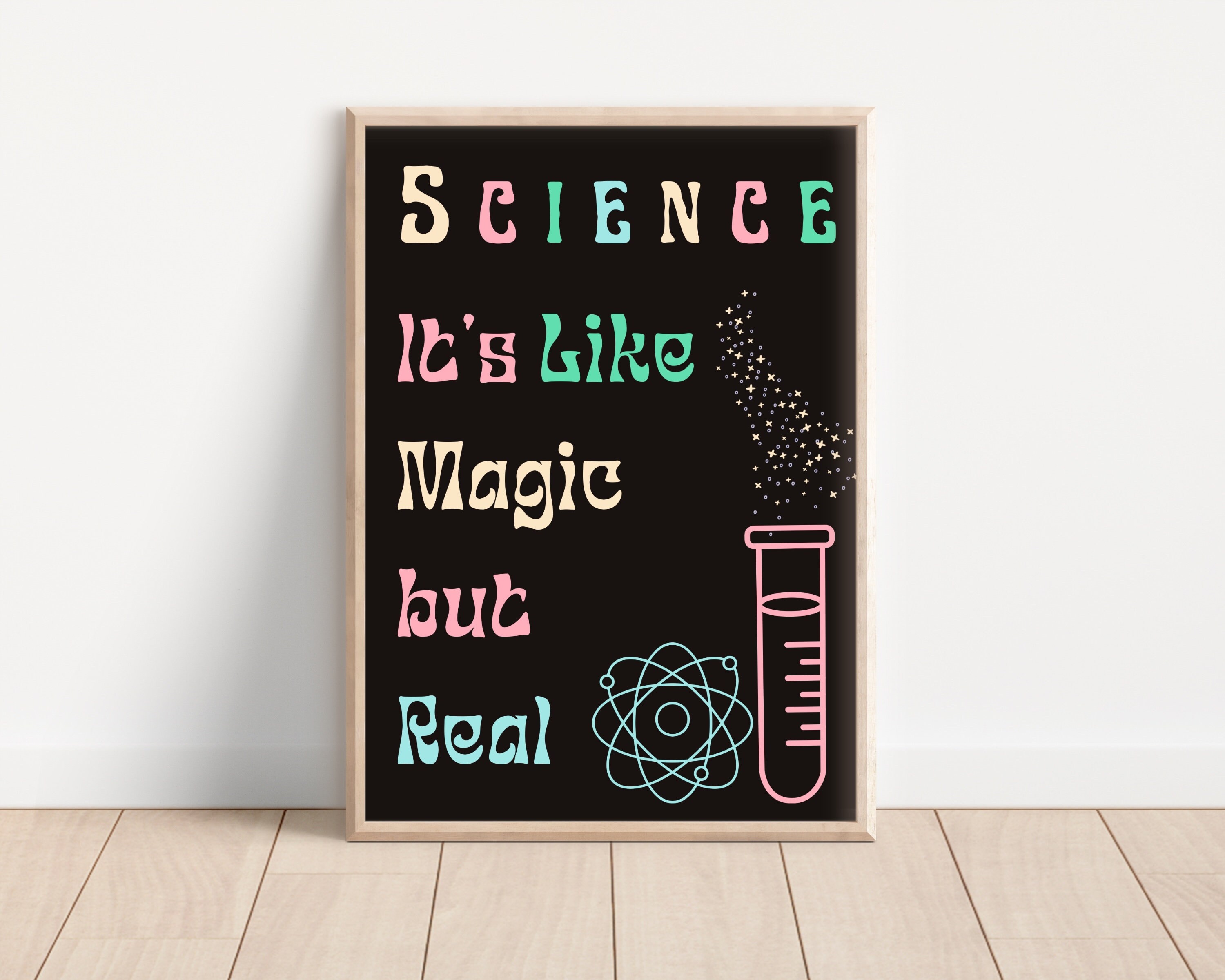 Science Decrate Science Classroom Decor, Science It's Like Magic but Real, Classroom ...