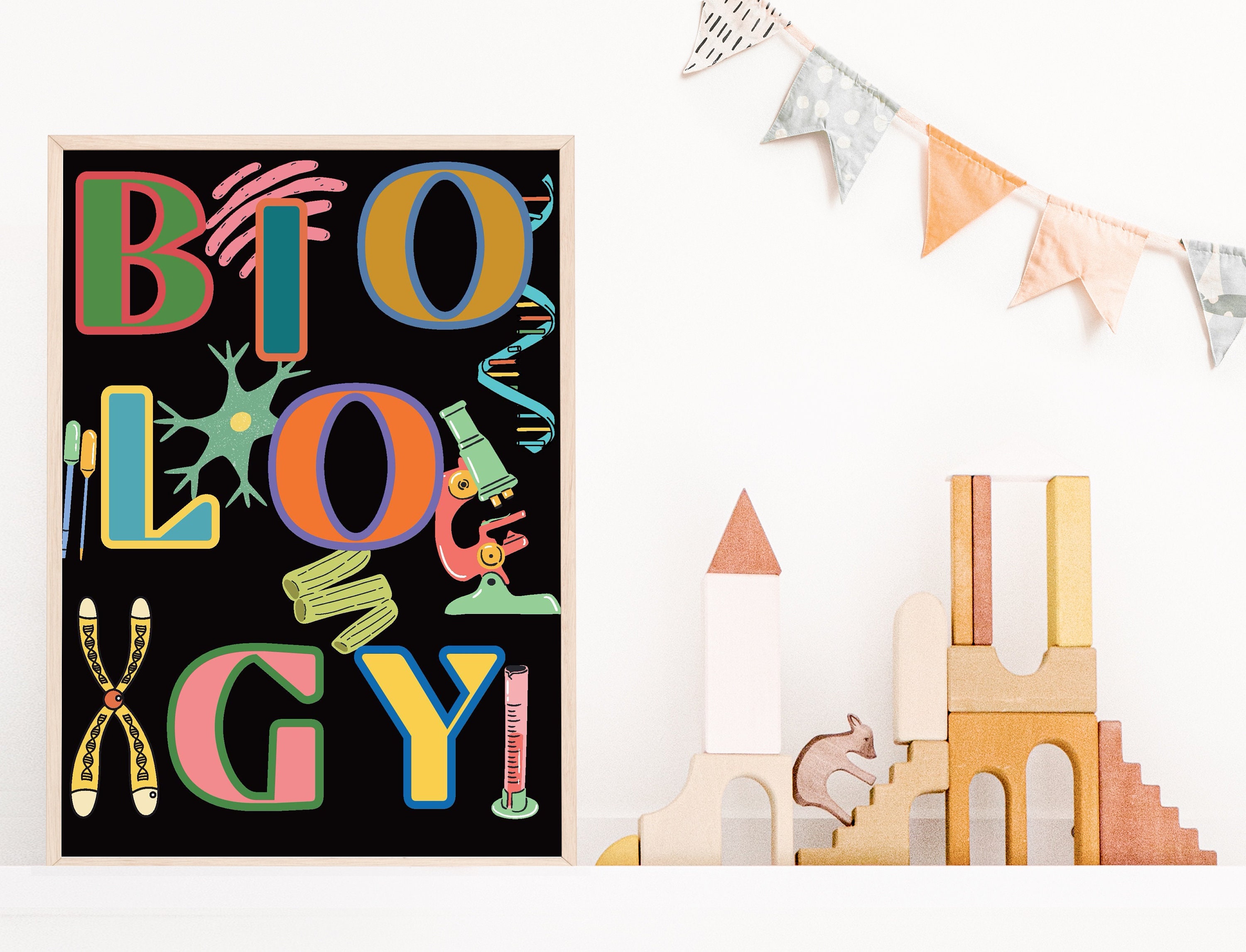 Biology Wall Art, Biology Classroom Decor, Biology Lab Decor, Biology ...