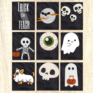 CUTE HALLOWEEN Prints, Halloween Bundle PRINTABLE, Halloween Printable ...