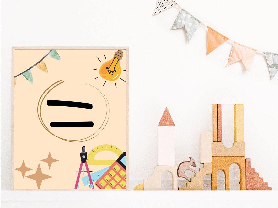 9 Math Class Gallery Wall, Classroom Decor, High School Middle School ...