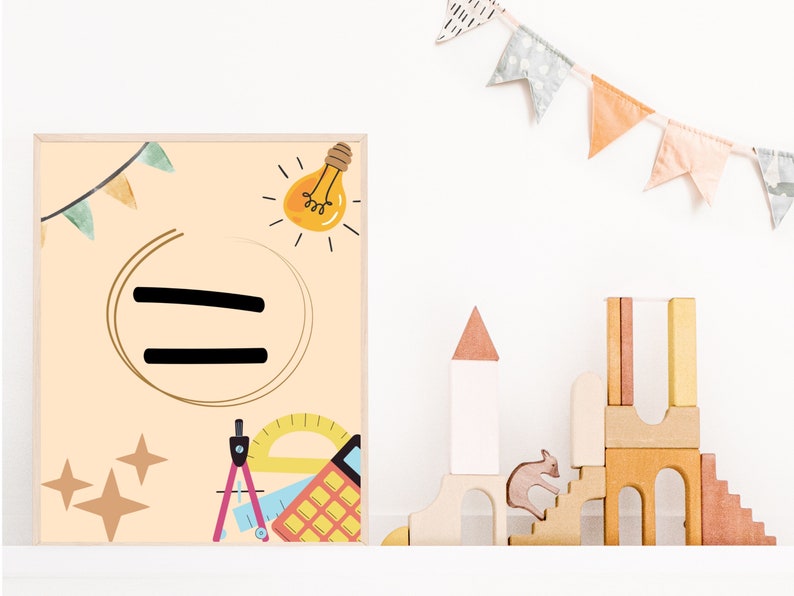 9 Math Class Gallery Wall, Classroom Decor, High School Middle School ...