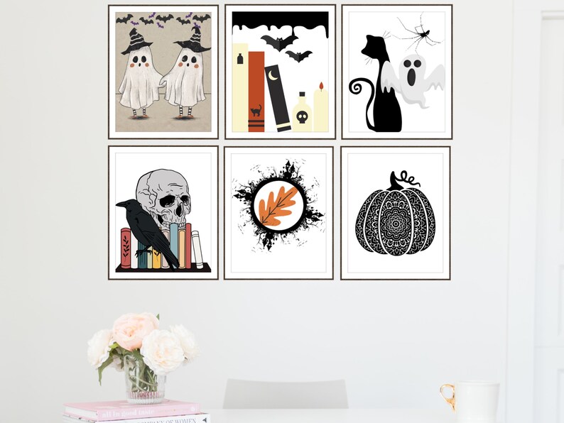 Autumn Gallery Wall Set of 6, Fall Print Set, Classroom Prints, Pumpkin ...
