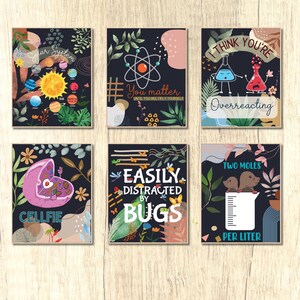 Colorful science posters for classroom science wall art for kids for middle school Science-themed poster for homeschool classroom setup gift