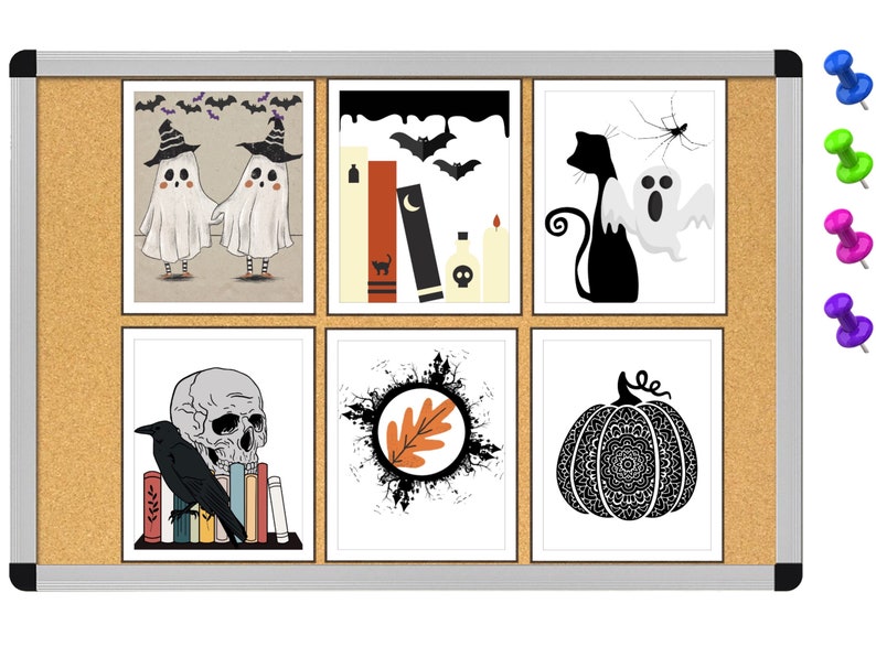 Autumn Gallery Wall Set of 6, Fall Print Set, Classroom Prints, Pumpkin ...