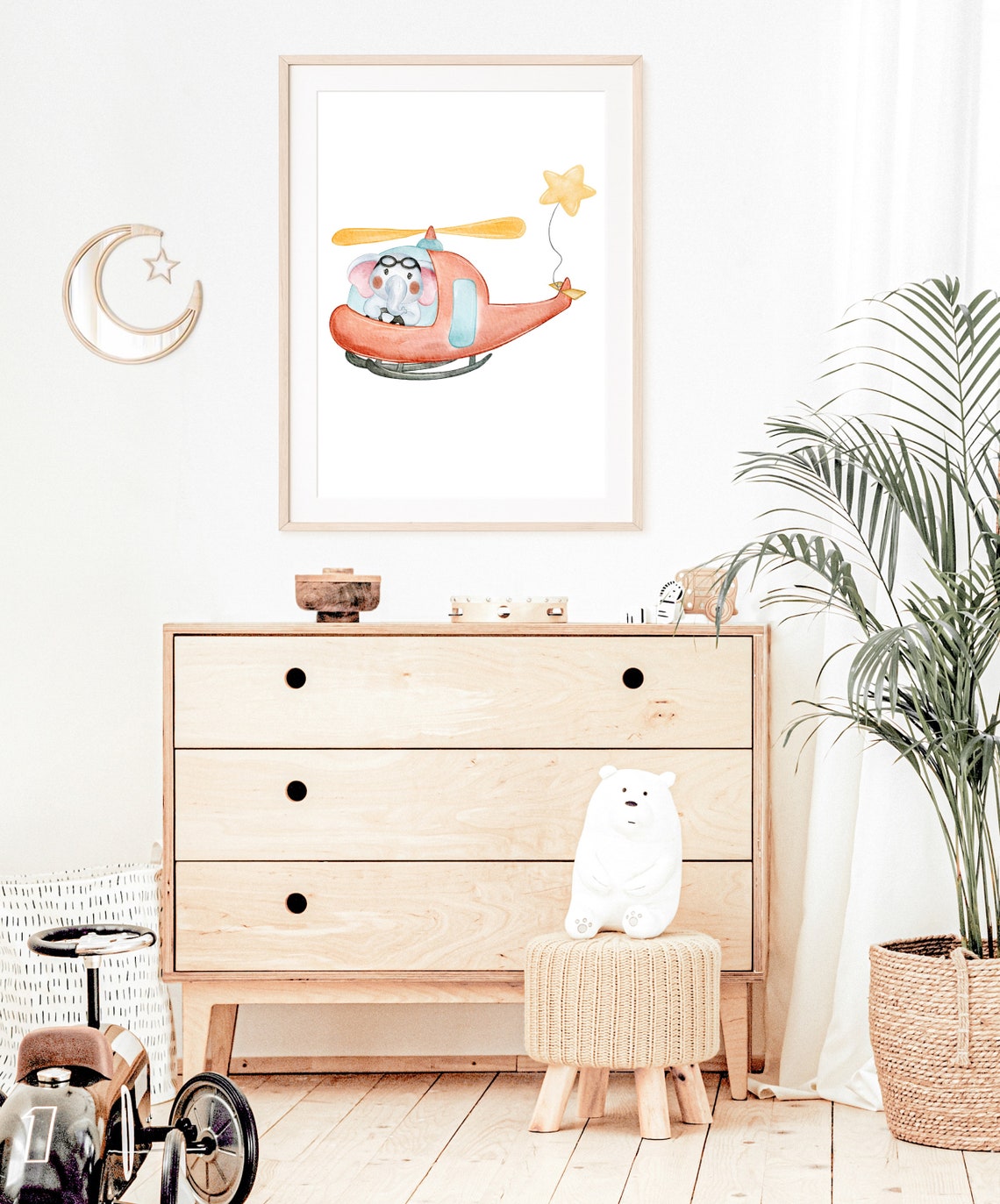 Baby Elephant Printable Painting Nursery Wall Art Decor - Etsy