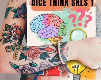AICE Thinking Skills Binder Cover, Back to School Teacher Binder Cover, AICE Thinking Skills Binder, Thinking Skills Classroom, High School