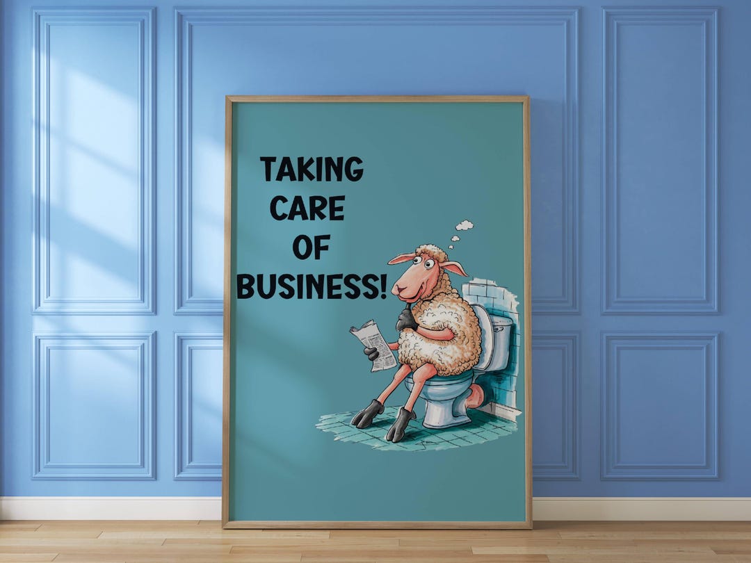 Funny Bathroom Wall Art Bathroom Sign Funny Toilet Print Restroom Wall ...