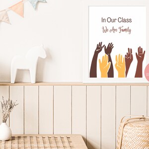 In Our Class We Are Family Classroom Print Printable Art - Etsy