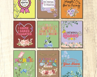 Nurse Daily reminders Printable set office room decor bulletin board decor Positive Quotes staff room decor hospital decor nurse