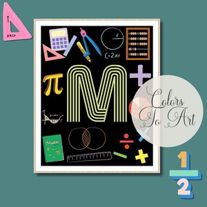 Math Classroom Poster Set Math Teacher Gift Teacher Poster Printable ...