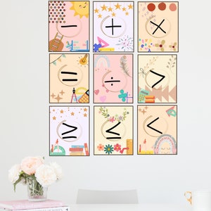 9 Math Class Gallery Wall Classroom Decor High School Middle - Etsy