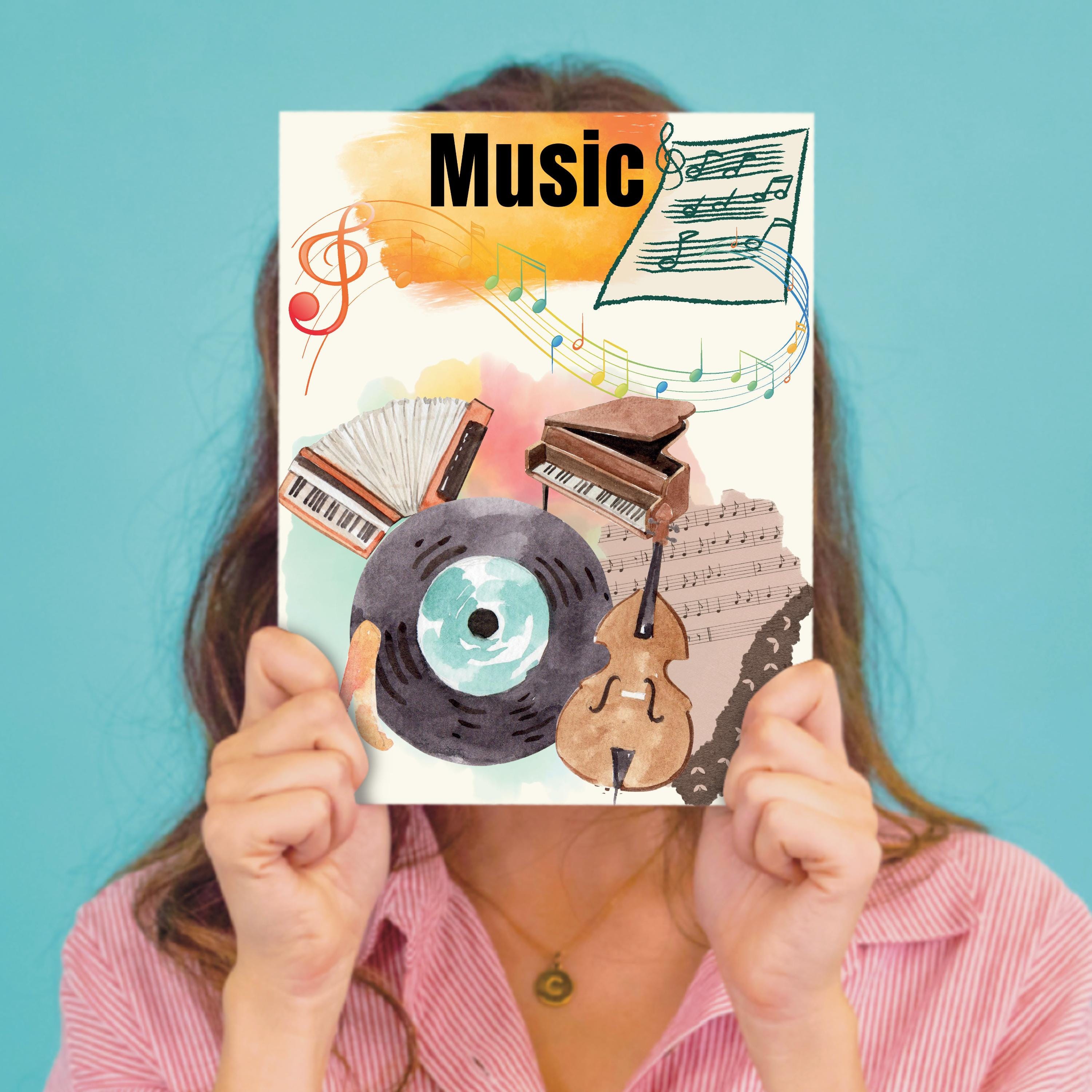 Music Subject Binder Cover Printable Back to School Teacher Binder ...