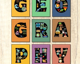 geography poster world geography learning poster classroom printable school wall art educational poster classroom poster science art geology