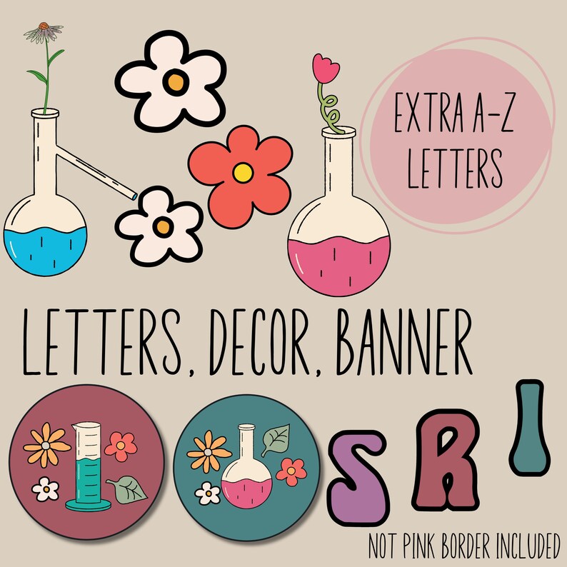 Science Themed Bulletin Board Kit Classroom Door Decor Spring Bulletin ...