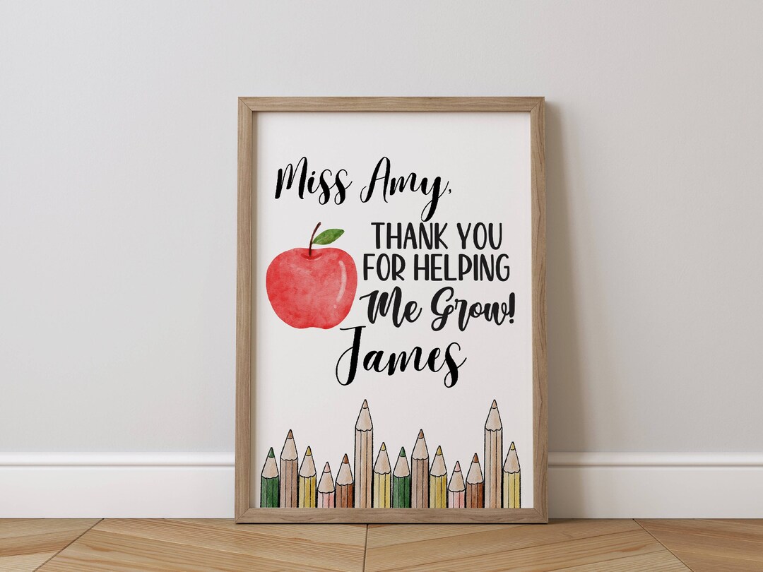 Personalized Teacher Appreciation Gift for Teacher Appreciation Week ...