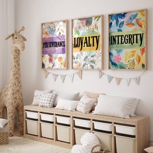 Affirmations for Kids Printable Wall Art Mental Health Poster Set of 6 ...