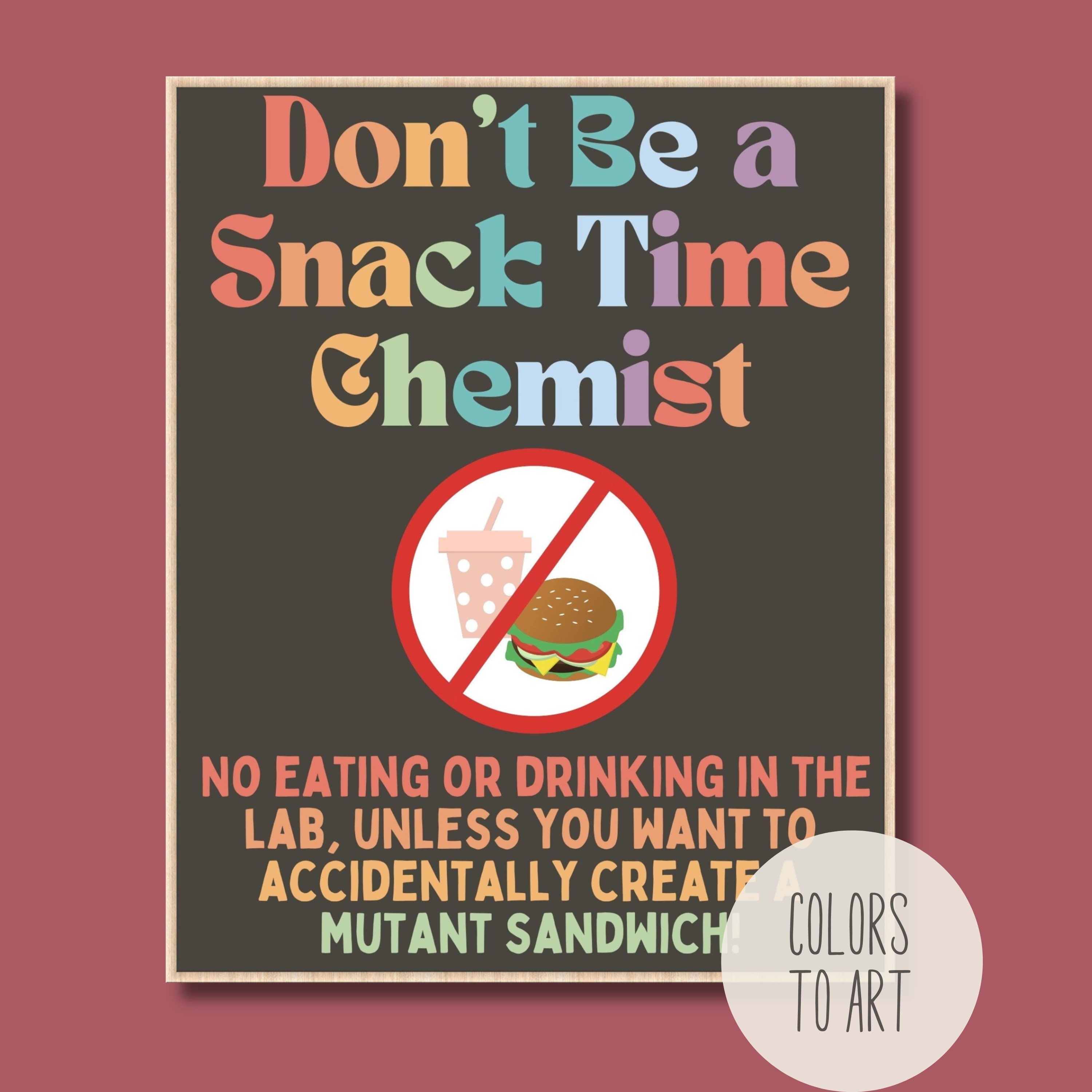 Science Lab Safety Rules Funny Science Posters Science Gallery Wall Set ...