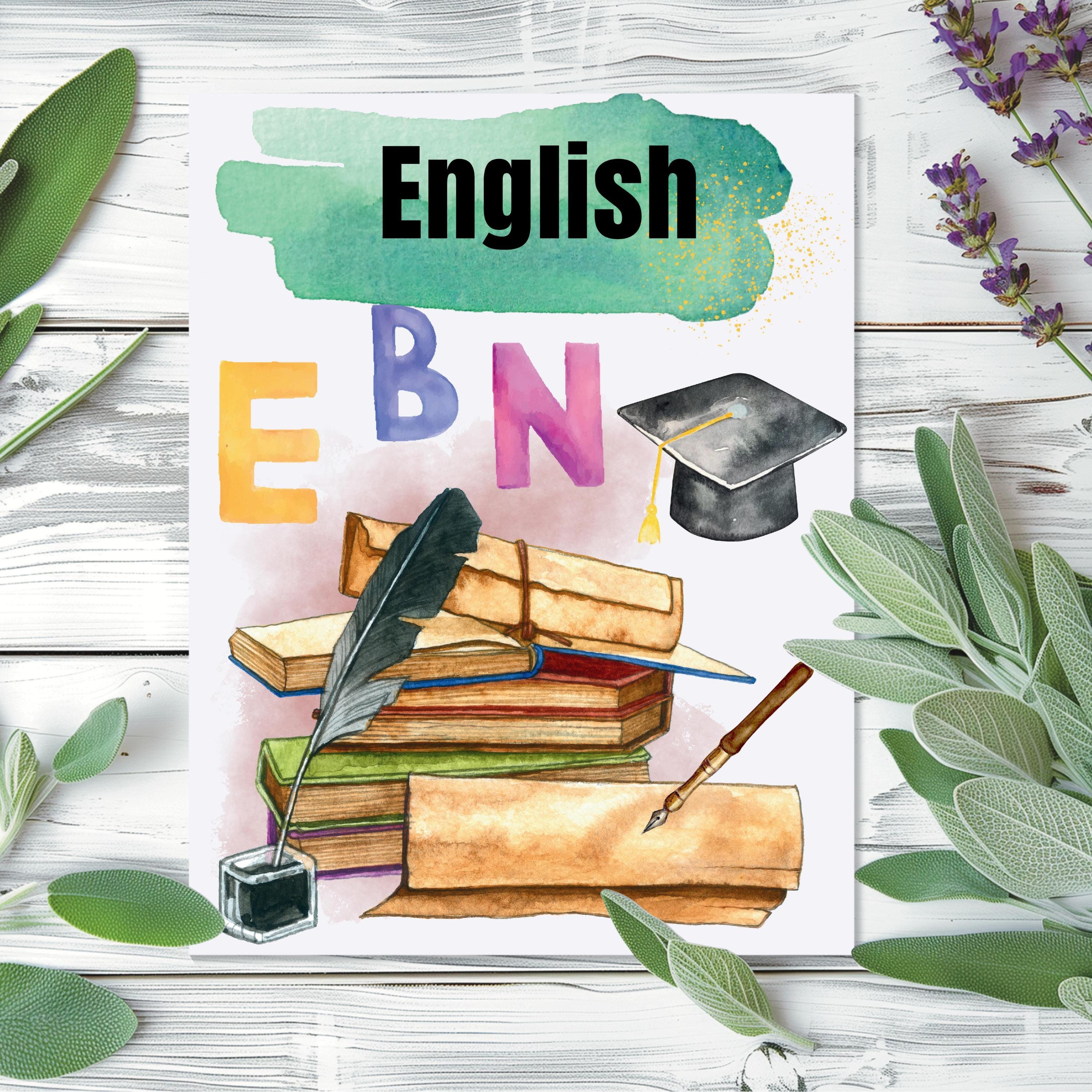 Engels onderwerp bindomslag afdrukbaar Terug naar school leraar bindomslag  basisschool middelbare school middelbare school bindmiddel rang 9 - Etsy  België, image size:3000x3000