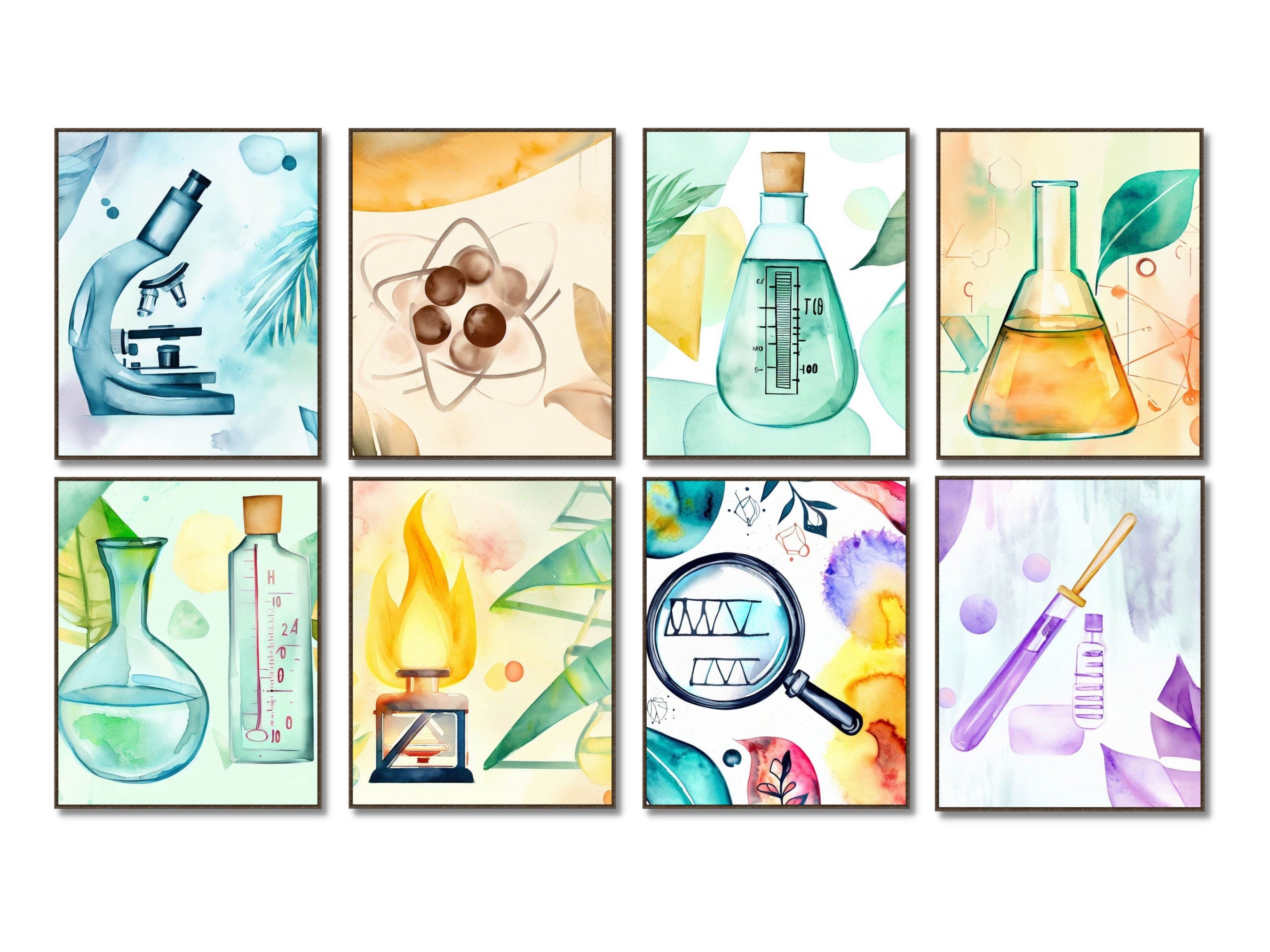 Science Prints Science Classroom Set, Science Poster, Science Art, Science Prints ...