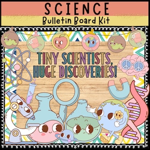 Science Bulletin Board kit Classroom Door Decor lab decor Classroom Subject Decorations Back to school Retro Classroom Decor Chemistry decor