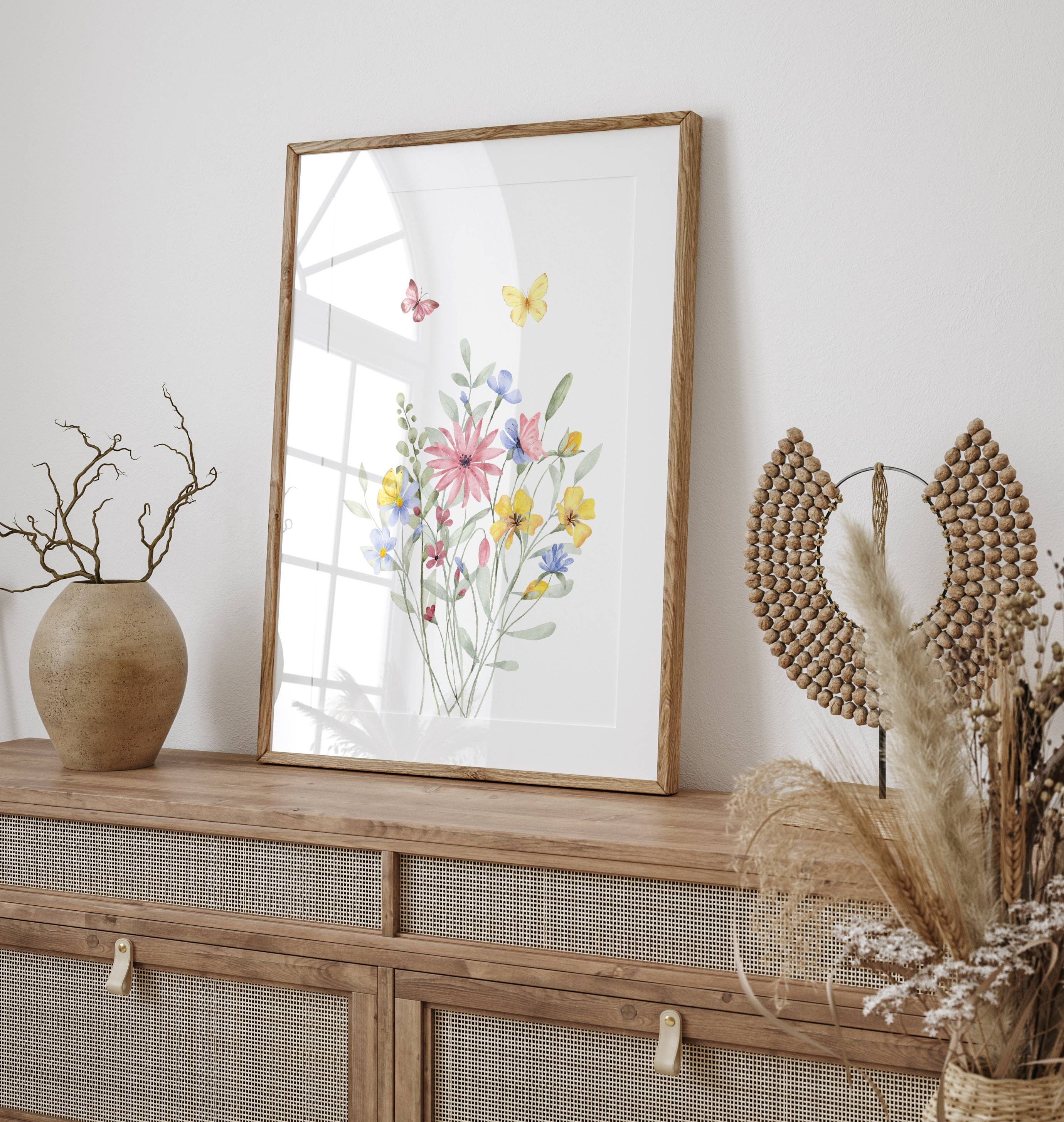Custom Wildflower Nursery Prints Wild Flowers Nursery Art New Born Name ...
