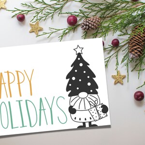 Tarjeta de Navidad imprimible, Tarjetas de felicitación de Navidad, Tarjeta de Navidad digital, Tarjeta de Navidad para profesor, Felices fiestas, Descarga instantánea