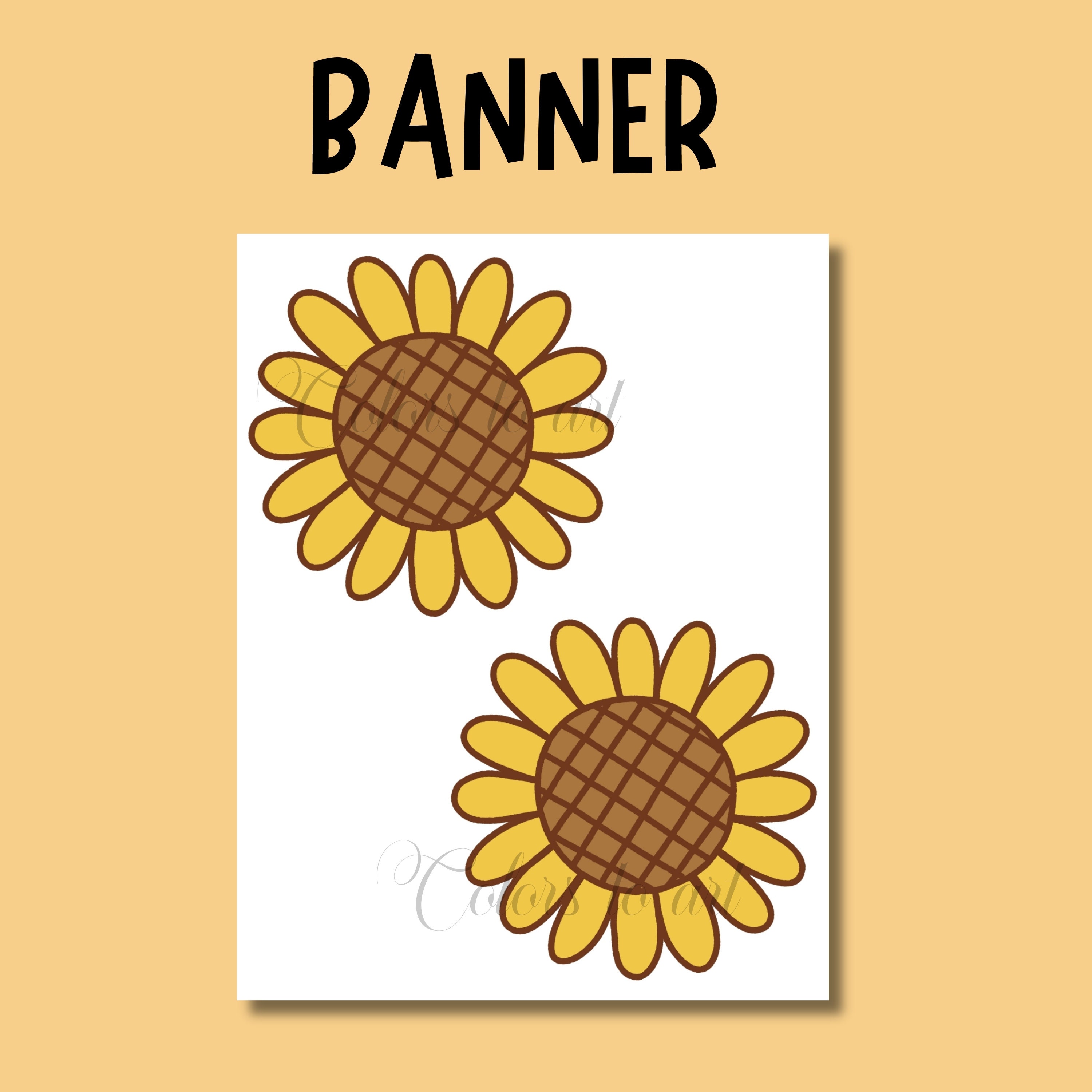 92-teiliges Sonnenblumen-Pinnwand-Deko-Set – Bunte Ausschnitte, Für Wand, Tür, Klassenzimmer