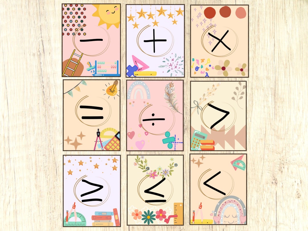 9 Math Class Gallery Wall, Classroom Decor, High School Middle School ...