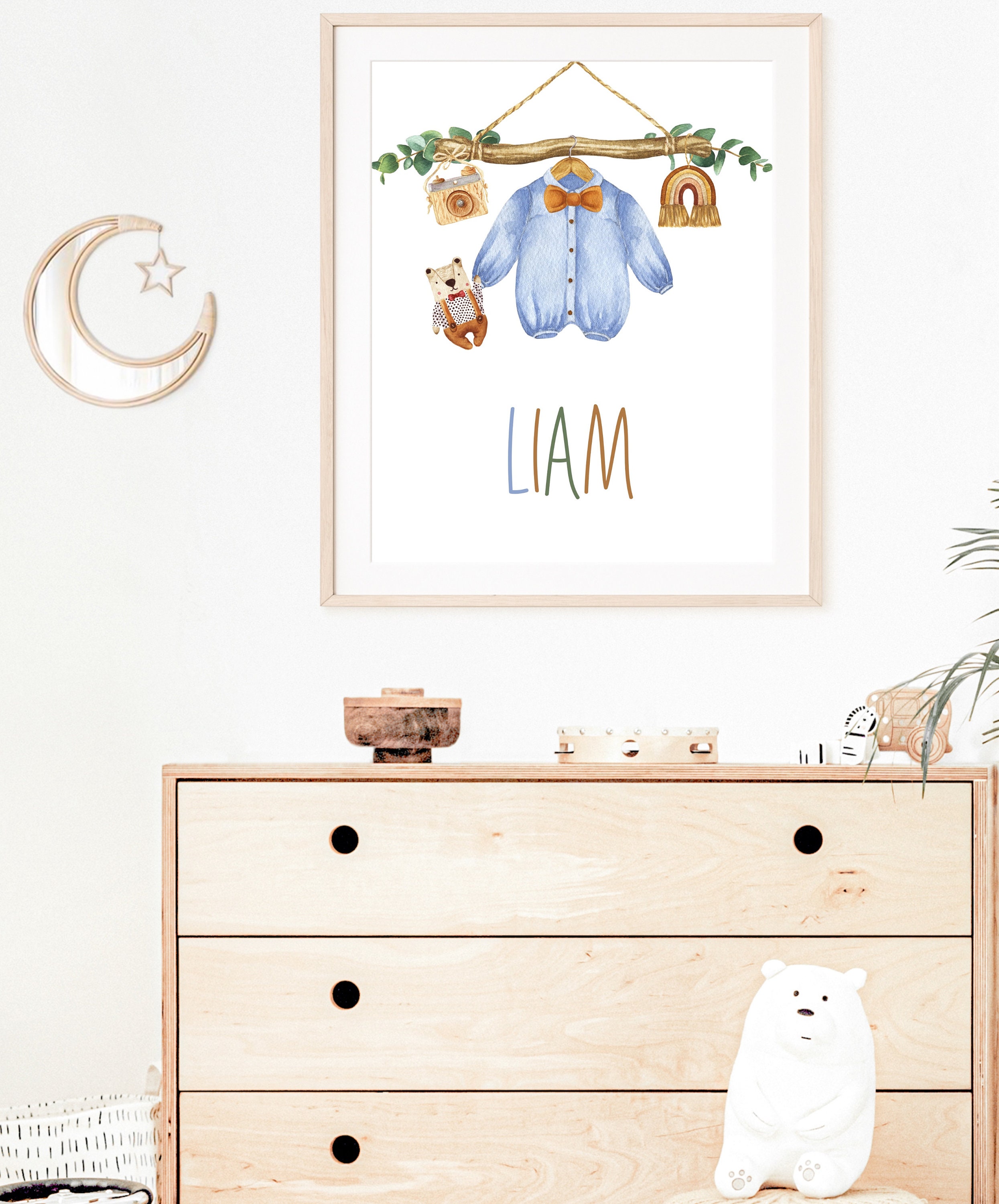 Printable Baby Boy Name Sign, Baby Name Announcement Printable, Boy ...