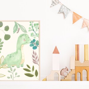 Dinosaur Prints, Dinosaur Nursery Prints, Nursery Decor, Set of 3 ...