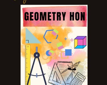 Geometry Honors Binder Cover, Back to School Teacher Binder Cover, Geometry Binder, Geometry, High School Geometry, Math Teacher Cover