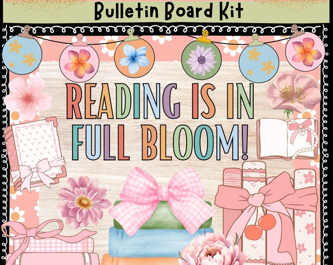 Printable Reading Bulletin Board Display | Bookworm Editable Classroom ...