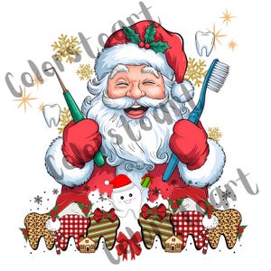 Christmas Teeth PNG Dental Hygiene Christmas Png Dentist Xmas Png Christmas Teeth Dentist Png Sublimation Design Christmas Dentist Png santa