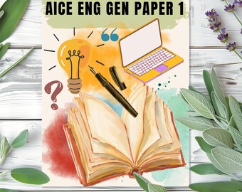AICE English General Paper Binder Cover, Back to School Teacher Binder Cover, AICE English GP Binder, English General Paper, High School