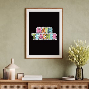 Math Teacher Math Teacher End of Year Math Teacher Gift Math Classroom ...