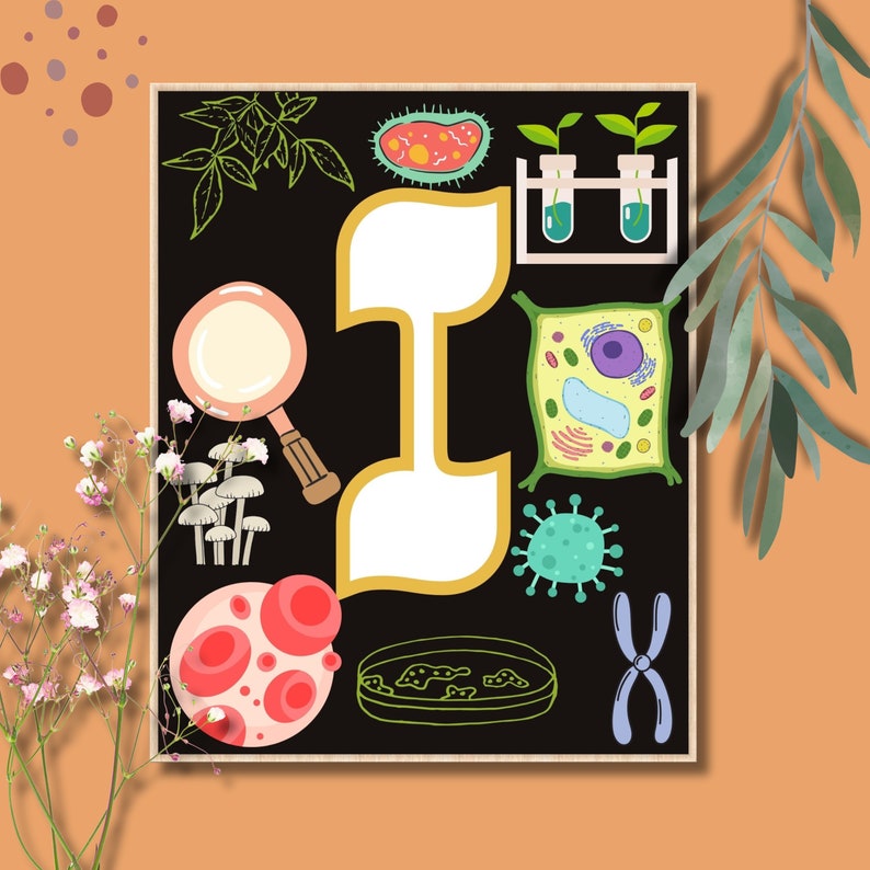 Biology Art Poster Biology Gift Science Poster Biologist Gift ...