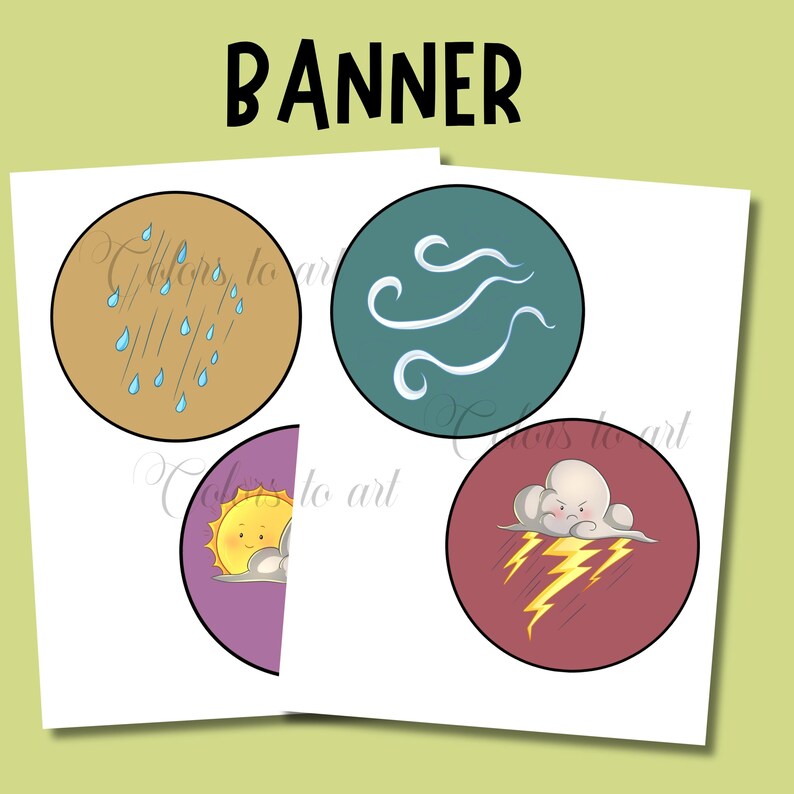 Weather Bulletin Board Classroom Decor Elementary Science Wall Display ...