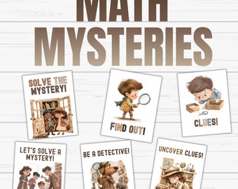 Math mysteries bulletin board kit Math class decor classroom decor back to school Math door decor math class detectives bulletin board kit
