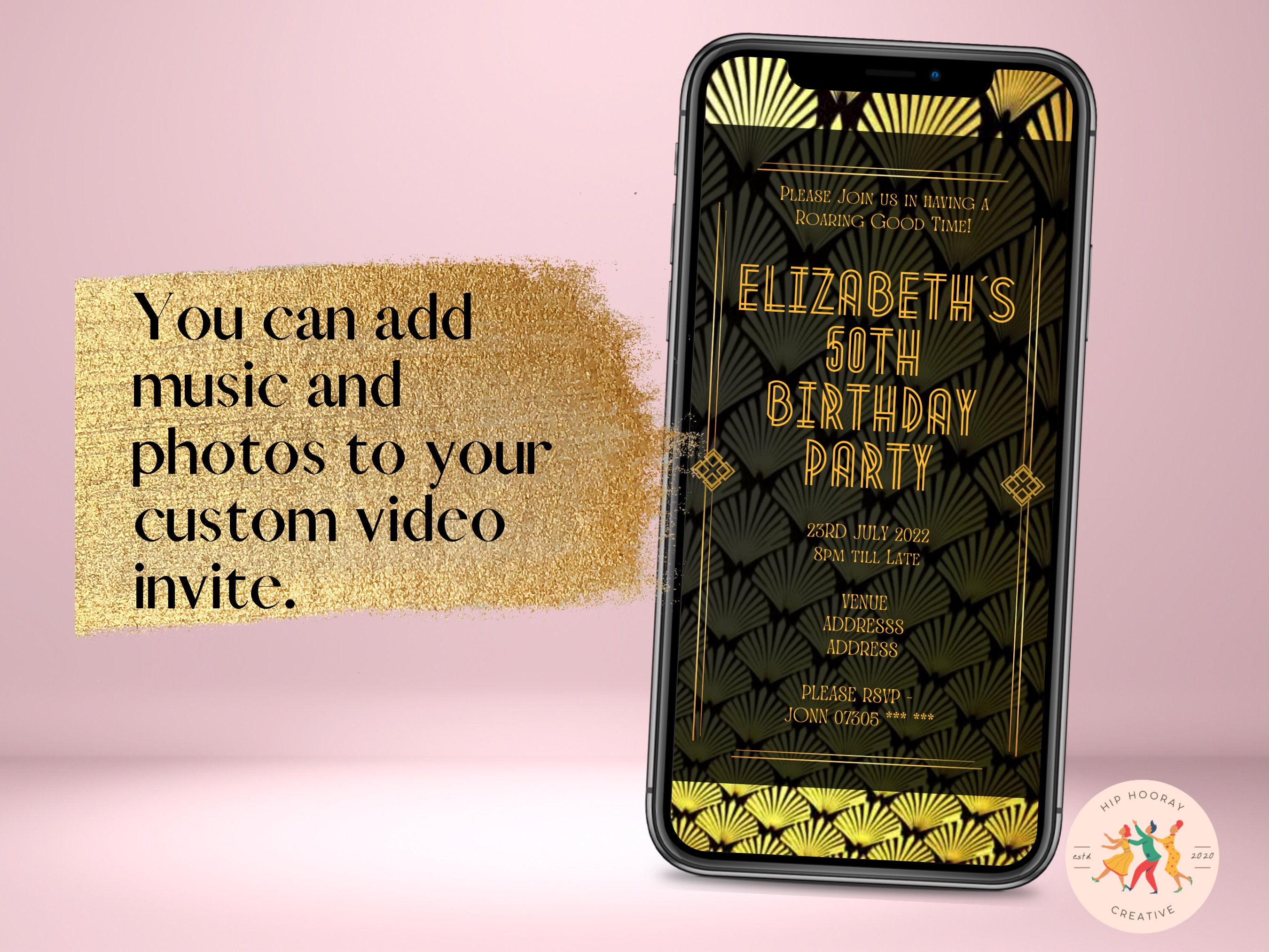 Custom Digital Invitation Custom Design Video Invite - Etsy