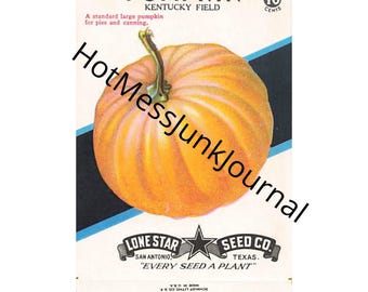 Vintage Vegetable Seed Packets – Printable Ephemera for Junk Journals & Crafts