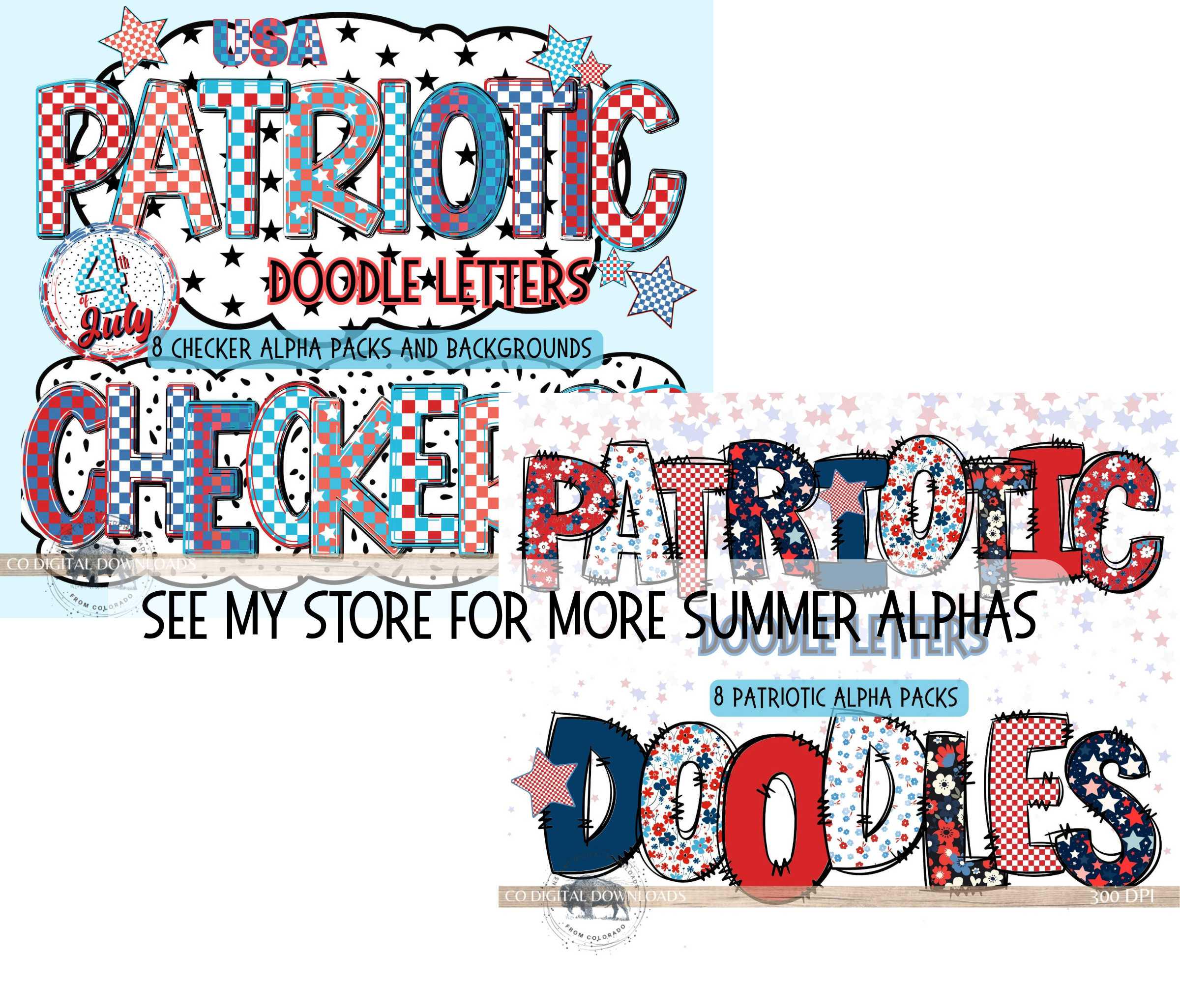 Preppy Fruit Alphabet PNG Bundle, Grandmillenial Letters, Summer ...