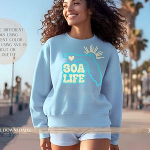 Retro Florida svg png, 30A Florida, Florida Urlaub Strand svg, Mädchen Reise svg, Cricut svg, Frühlingspause Shirt png, niedliches Florida Sweatshirt