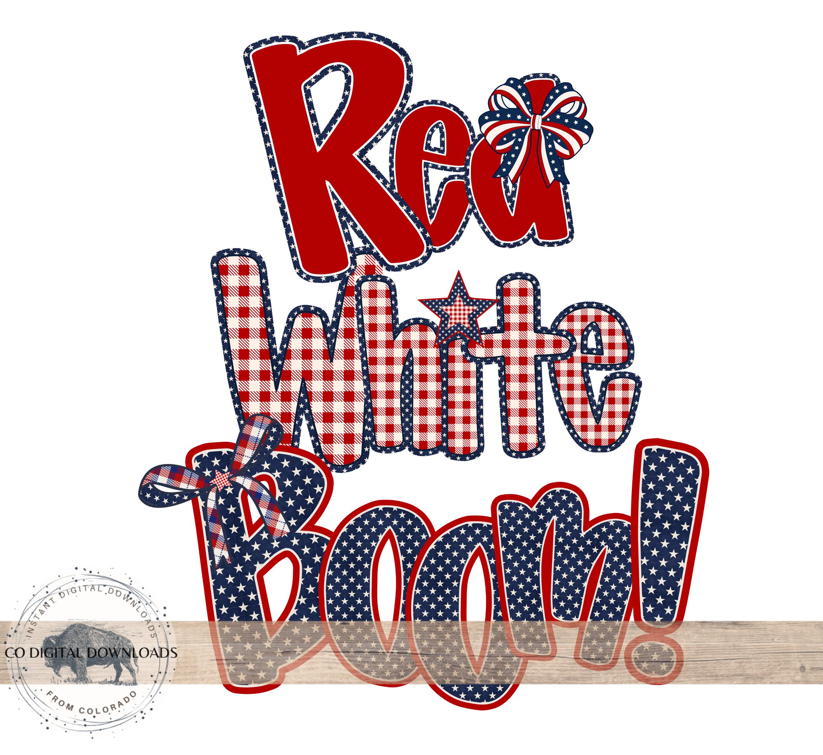Preppy 4th of July Alphabet Bundle PNG, Red Blue Doodle Letters ...