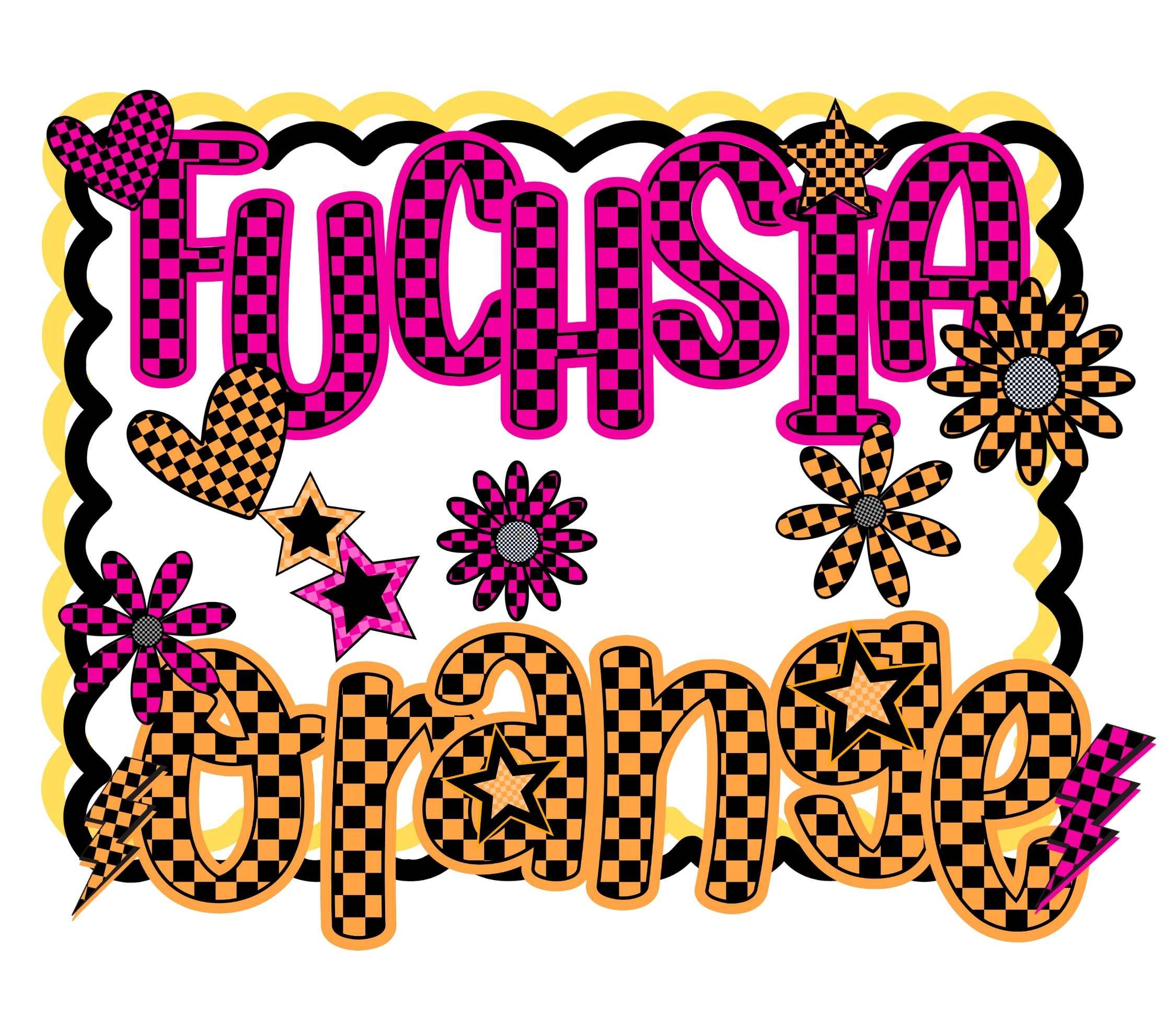 Colorful Checker Alphabet Bundle PNG, Upper & Lowercase, 90's Doodle ...