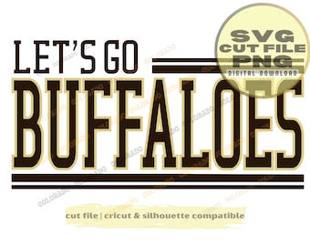Buffaloes SVG png Cricut svg  Buffalo football game day, prime fan gear, black gold, Buffaloes shirt svg, buffaloes mascot tailgate