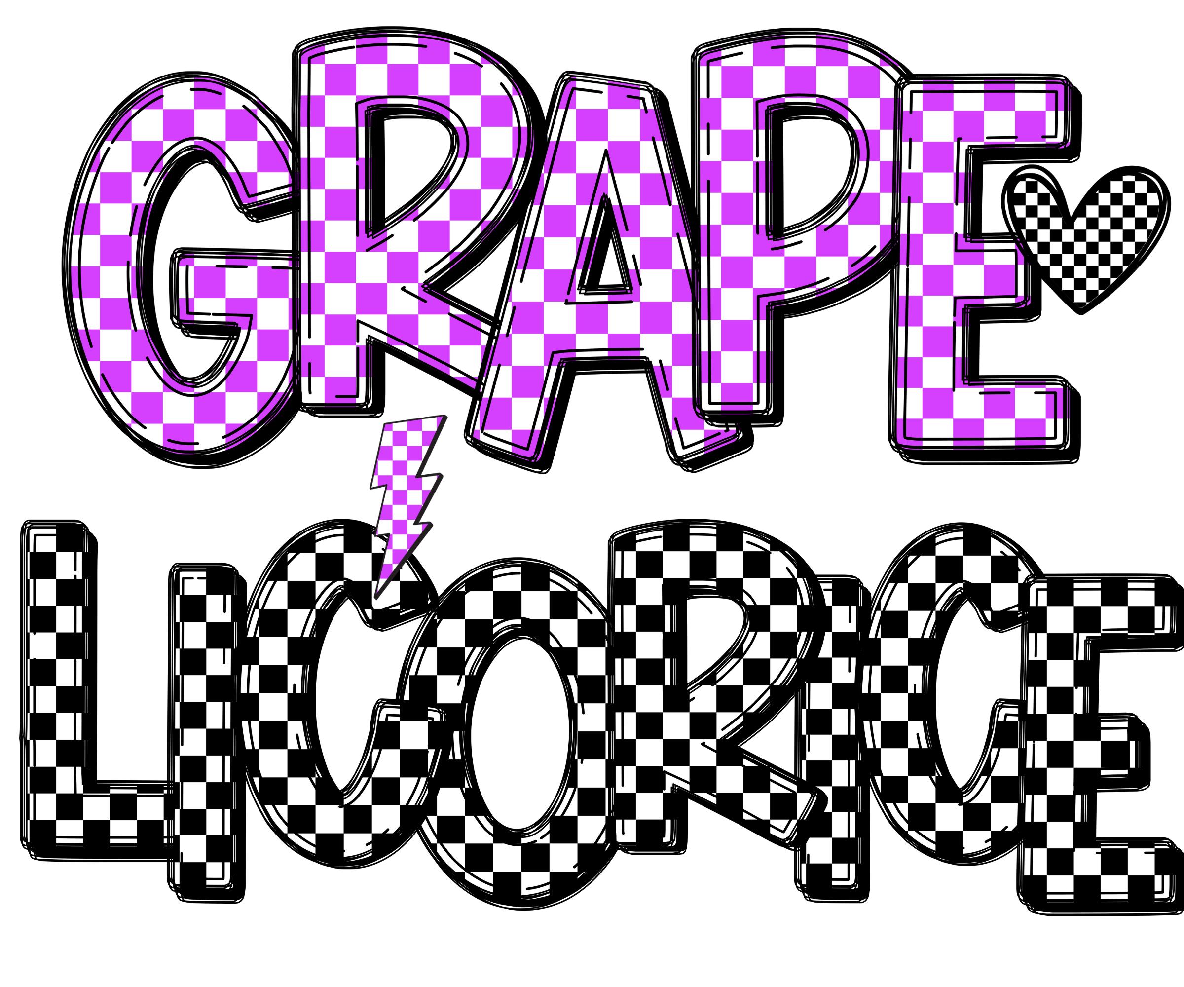 Checker Alphabet Bundle, Alpha Doodle Letters Png, Printable Checkered ...