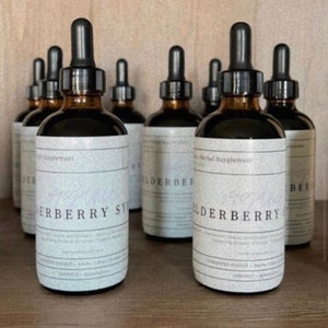 Organic 100% Natural Elderberry Syrup