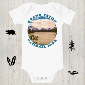 Grand Teton National Park Onesie, Grand Teton National Park Souvenir Einteiler Outfit für Säuglinge, Babykleidung, Babykleidung